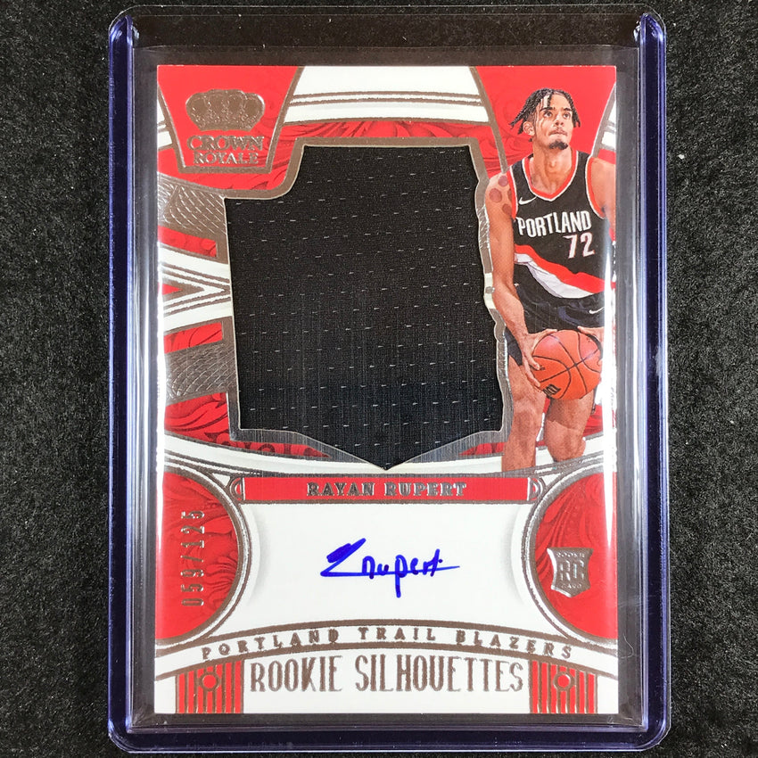 2023-24 Crown Royale RAYAN RUPERT Rookie Silhouettes Jersey Auto 59/125