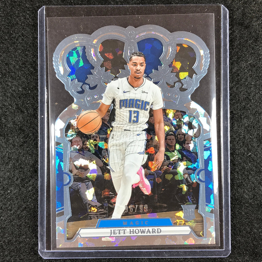 2023-24 Crown Royale JETT HOWARD Rookie Base Blue Crystal 96/99 No. 83