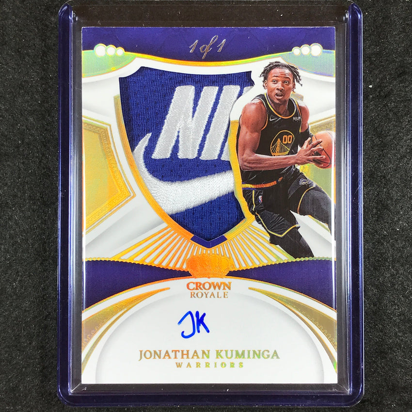 2023-24 Crown Royale JONATHAN KUMINGA Update Silhouettes Prime Patch Auto 1/1