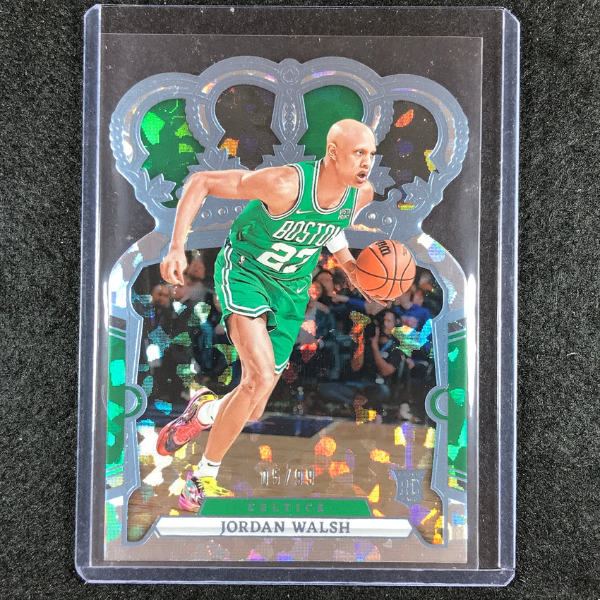 2023-24 Crown Royale JORDAN WALSH Rookie Base Blue Crystal 5/99 #87