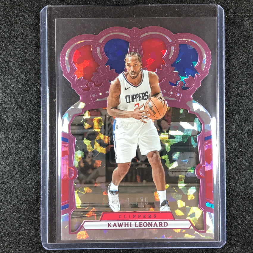 2023-24 Crown Royale KAWHI LEONARD Base Pink Crystal 44/75 #51