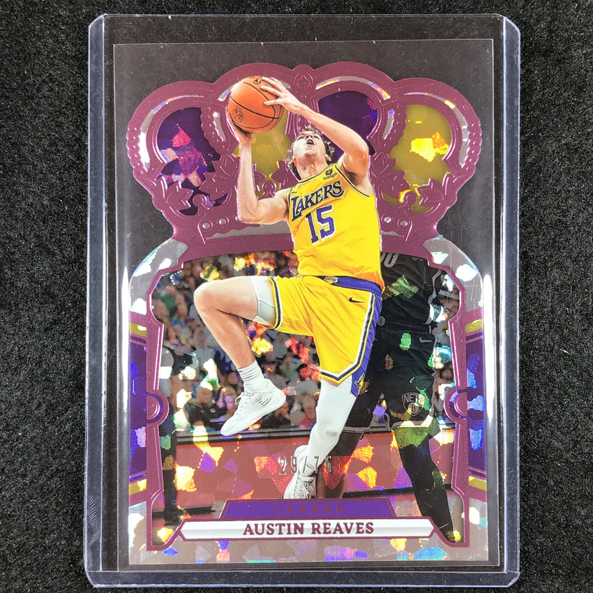 2023-24 Crown Royale AUSTIN REAVES Base Pink Crystal 29/75 #63