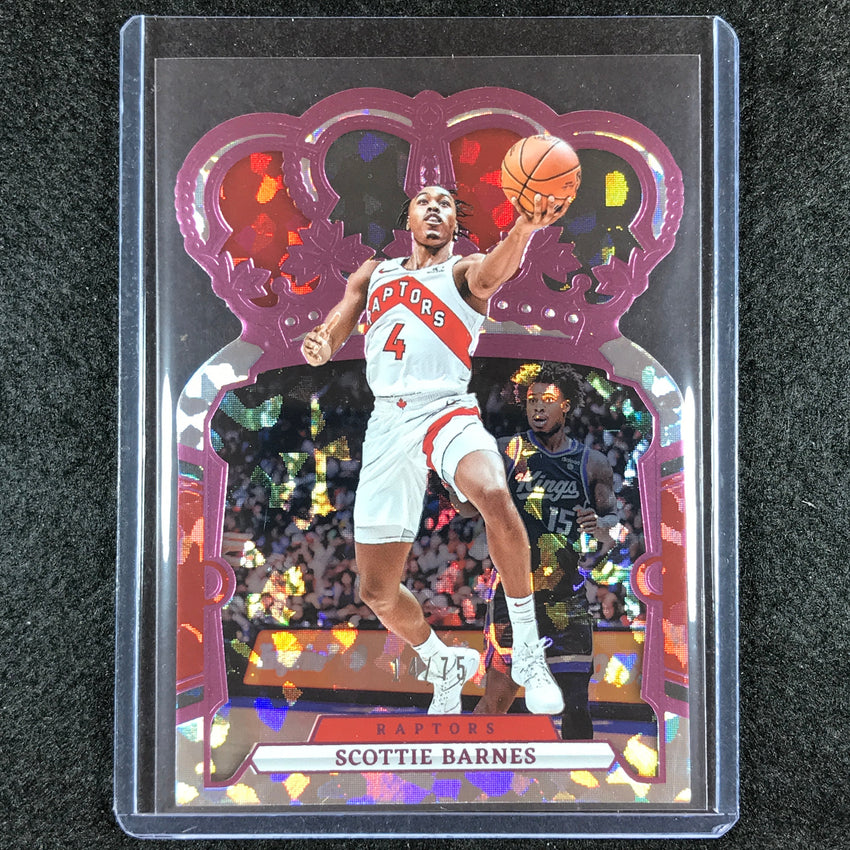2023-24 Crown Royale SCOTTIE BARNES Base Pink Crystal 14/75 #66