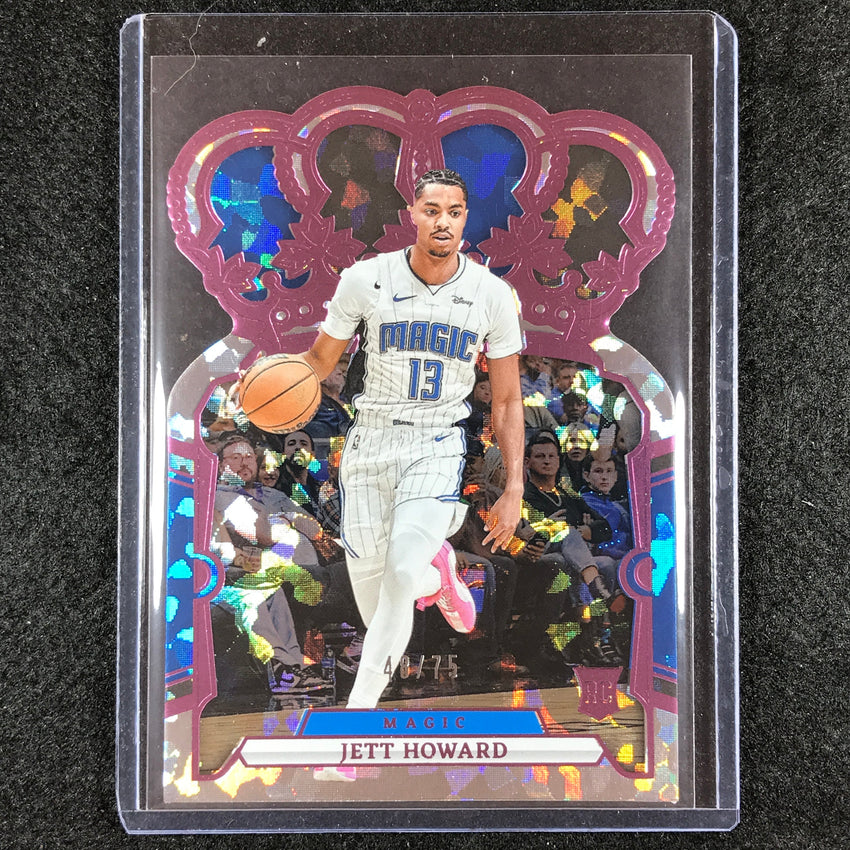 2023-24 Crown Royale JETT HOWARD Rookie Base Pink Crystal 48/75 No. 83