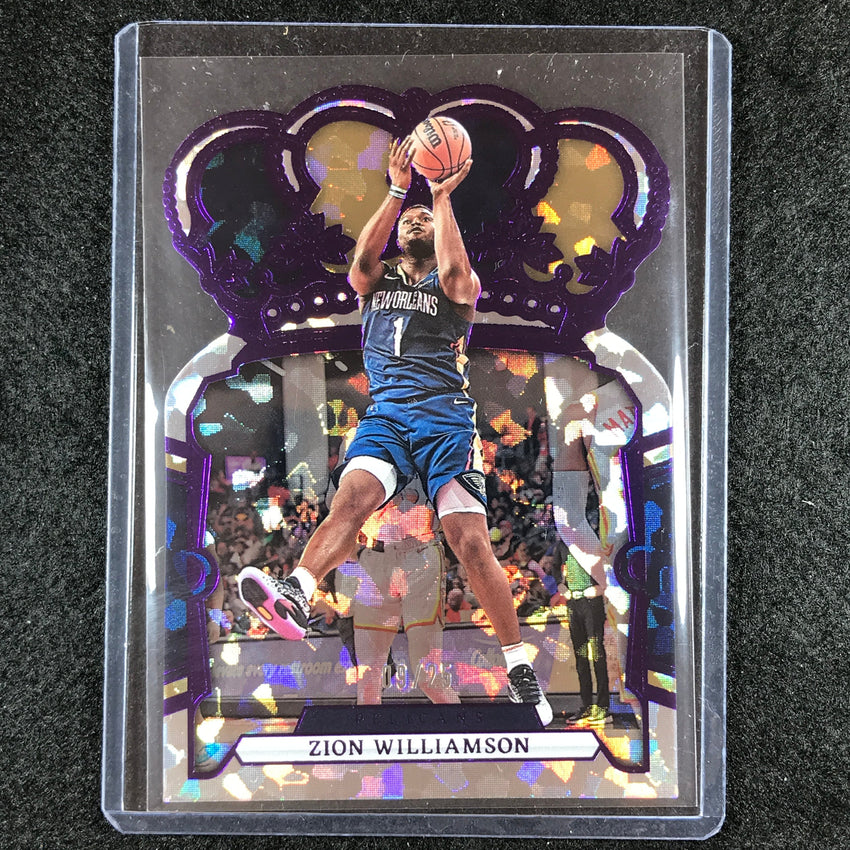 2023-24 Crown Royale ZION WILLIAMSON Base Purple Crystal 9/25 #21