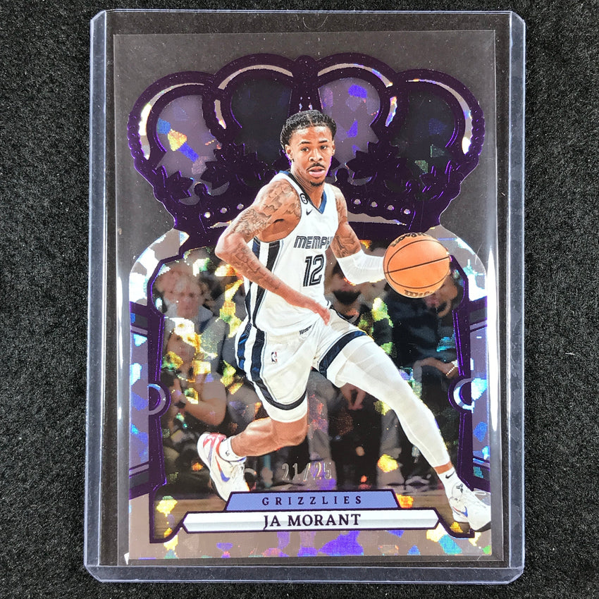 2023-24 Crown Royale JA MORANT Base Purple Crystal 21/25 No. 67