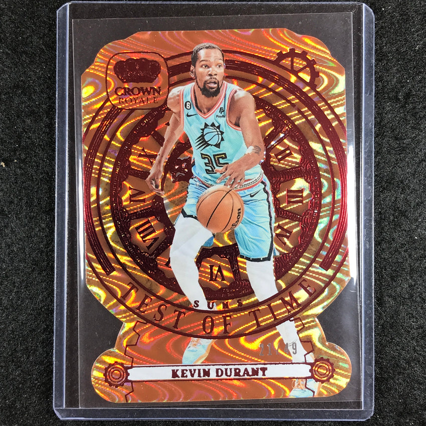 2023-24 Crown Royale KEVIN DURANT Test of Time Red 21/49