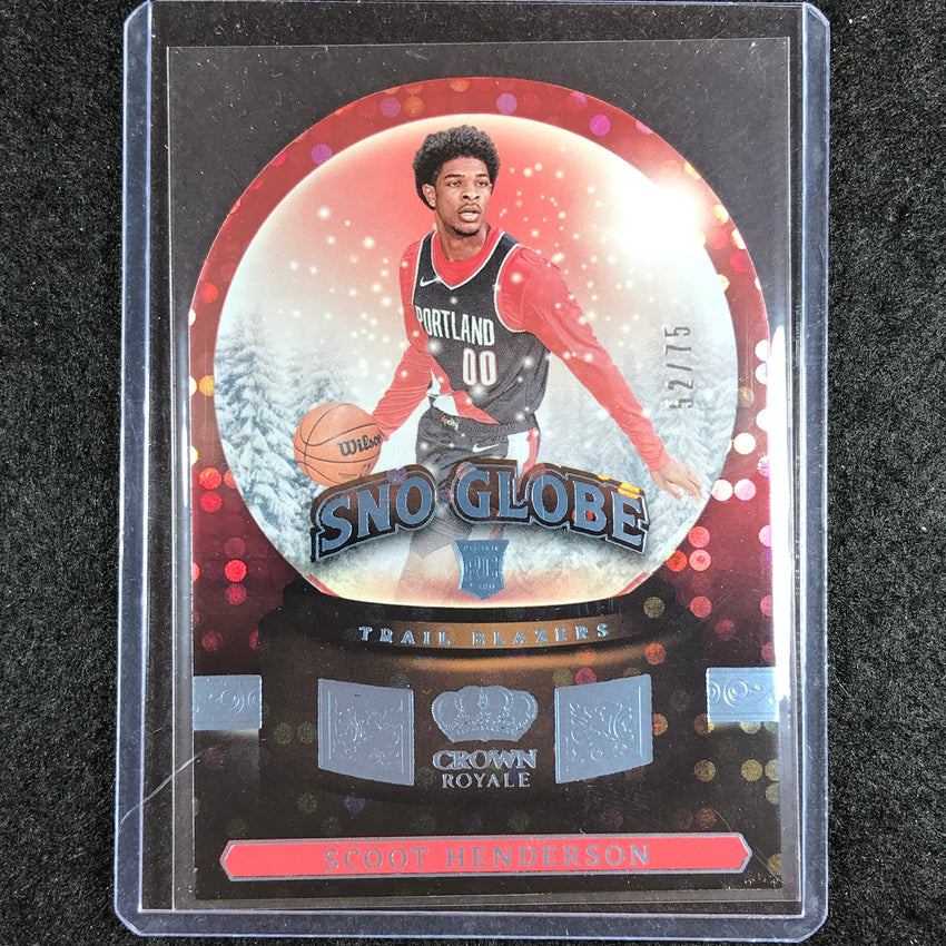 2023-24 Crown Royale SCOOT HENDERSON Sno Globe Rookie Blue 52/75