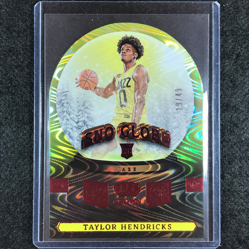2023-24 Crown Royale TAYLOR HENDRICKS S#Globe Rookie Red 19/49