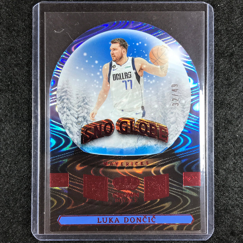 2023-24 Crown Royale LUKA DONCIC Sno Globe Red 32/49