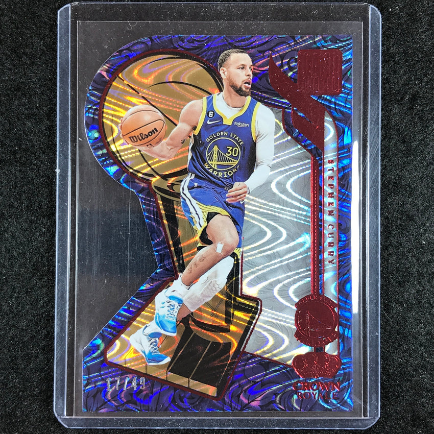 2023-24 Crown Royale STEPHEN CURRY Hand Crafted Red 17/49