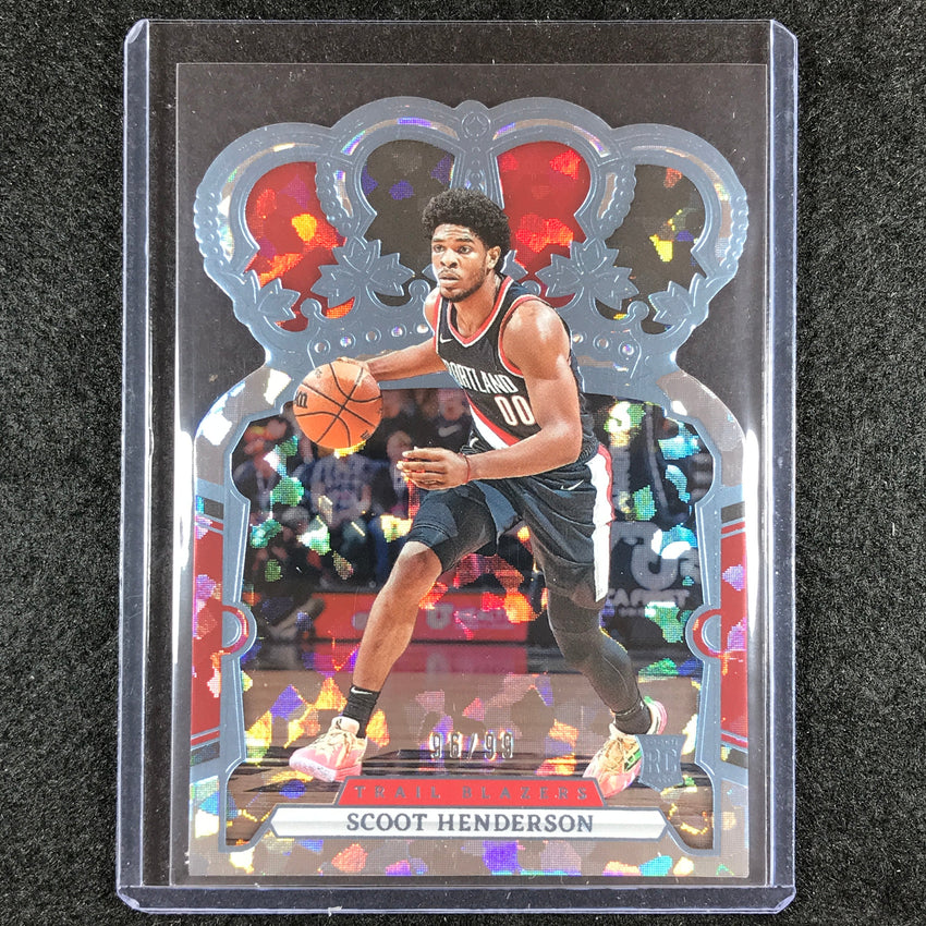 2023-24 Crown Royale SCOOT HENDERSON Rookie Base Blue Crystal 96/99 No. 32