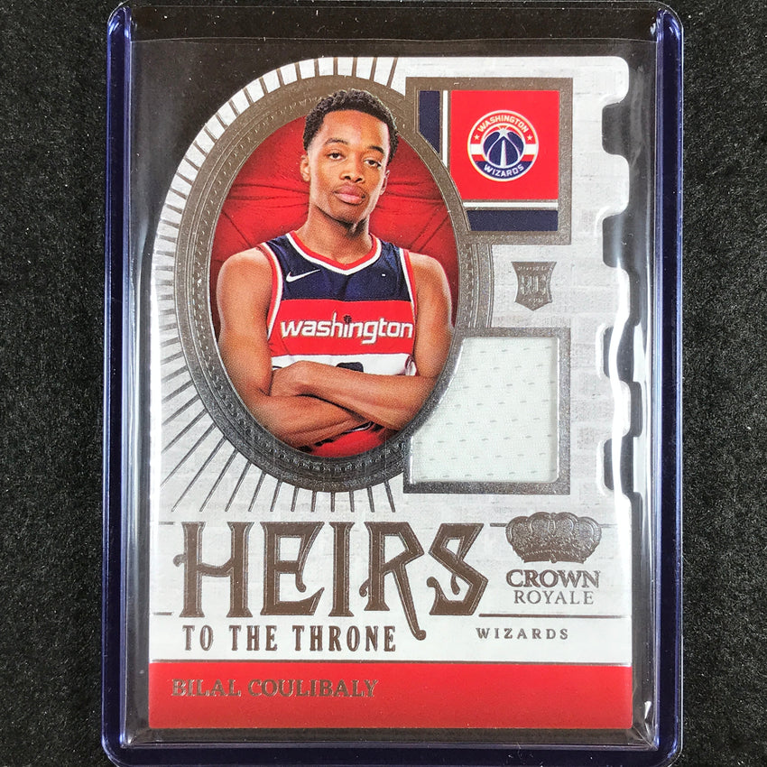 2023-24 Crown Royale BILAL COULIBALY Heirs to the Throne Rookie Jersey Relic No. BIL
