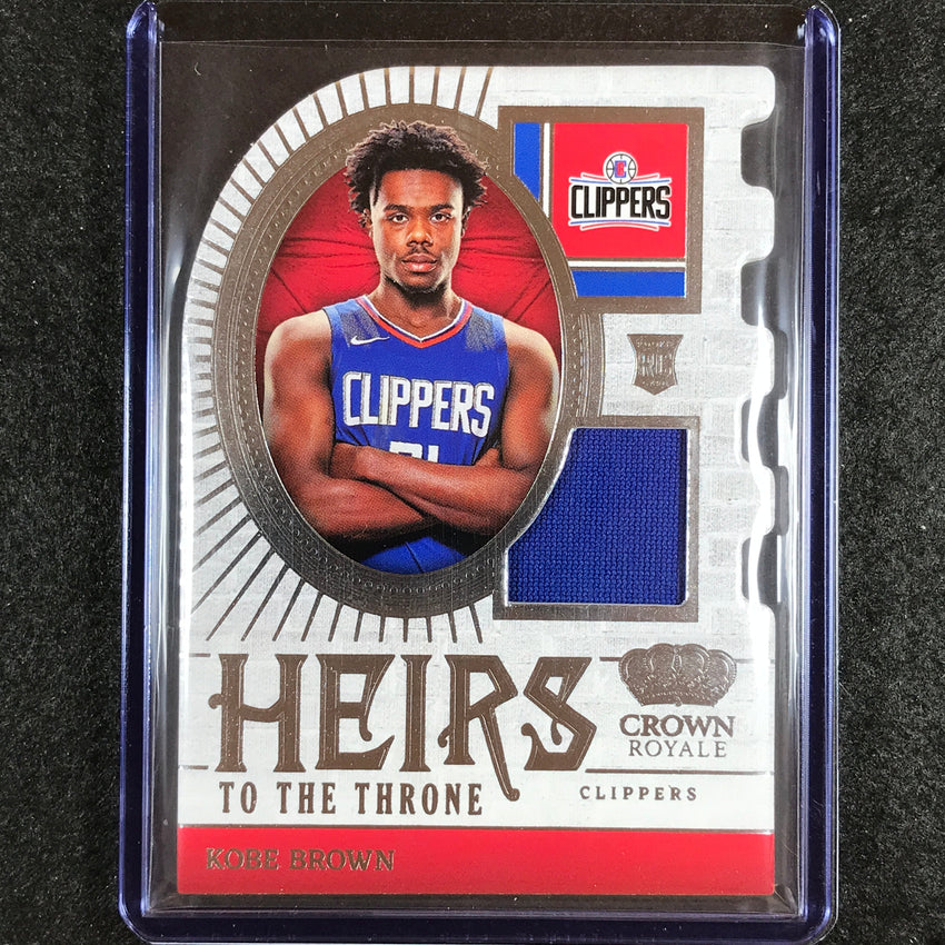 2023-24 Crown Royale KOBE BROWN Heirs to the Throne Rookie Jersey Relic #BRO
