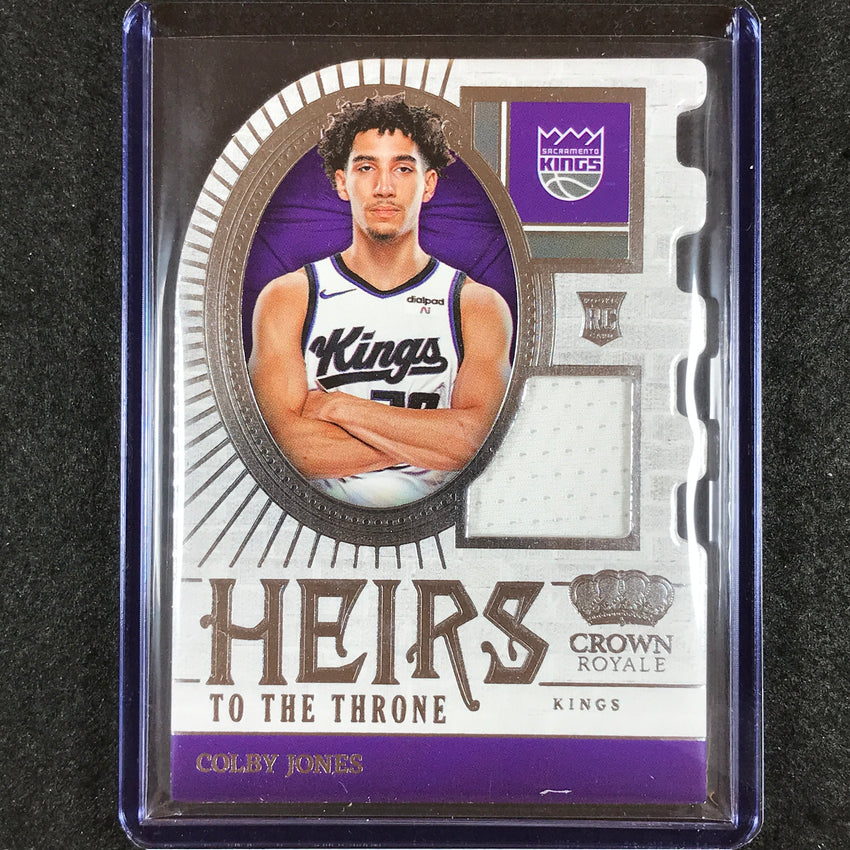 2023-24 Crown Royale COLBY JONES Heirs to the Throne Rookie Jersey Relic #CBY