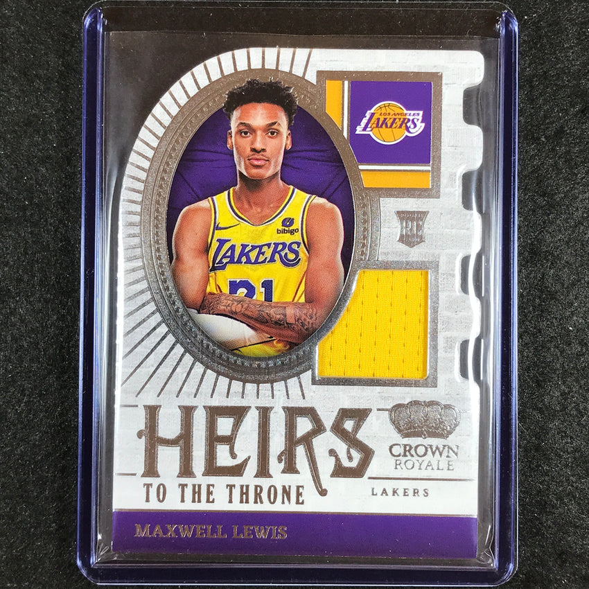 2023-24 Crown Royale MAXWELL LEWIS Heirs to the Throne Rookie Jersey Relic #MAX