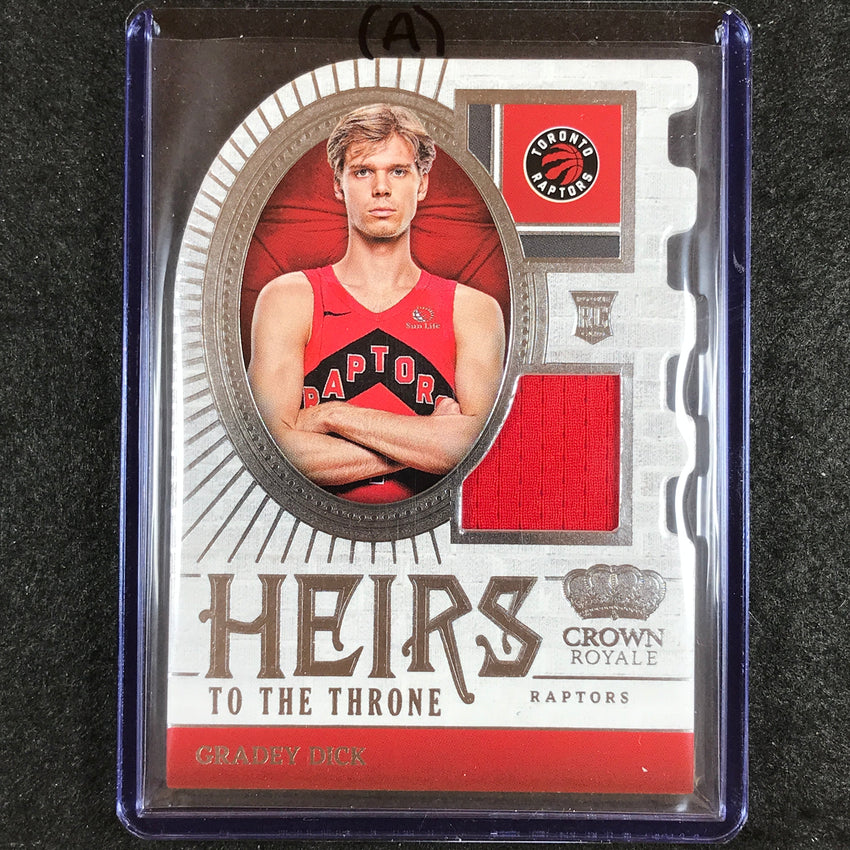 2023-24 Crown Royale GRADEY DICK Heirs to the Throne Rookie Jersey Relic #DC (A)