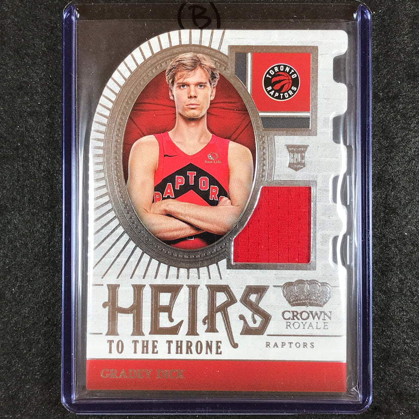 2023-24 Crown Royale GRADEY DICK Heirs to the Throne Rookie Jersey Relic #DC (B)