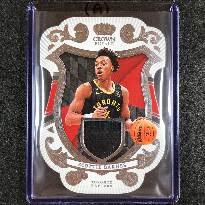 2023-24 Crown Royale SCOTTIE BARNES Coat of Arms Jersey Relic #BRN (A)