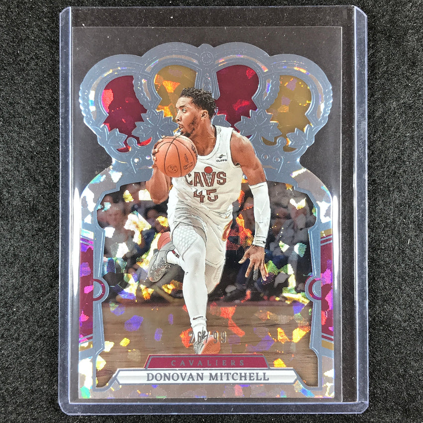 2023-24 Crown Royale DONOVAN MITCHELL Base Blue Crystal 26/99 #41