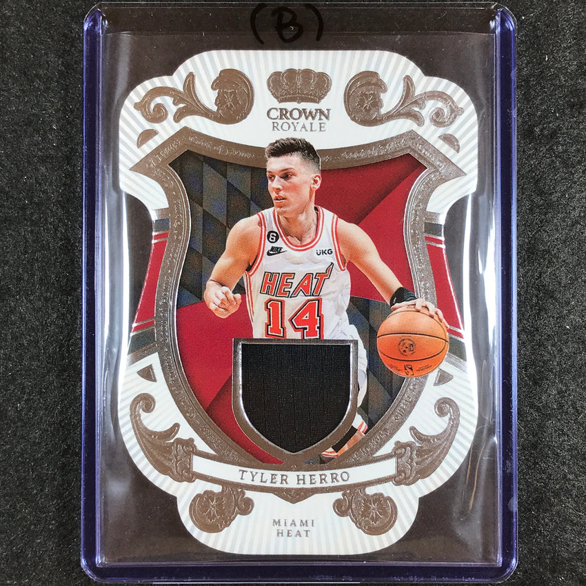 2023-24 Crown Royale TYLER HERRO Coat of Arms Jersey Relic No. HER (B)
