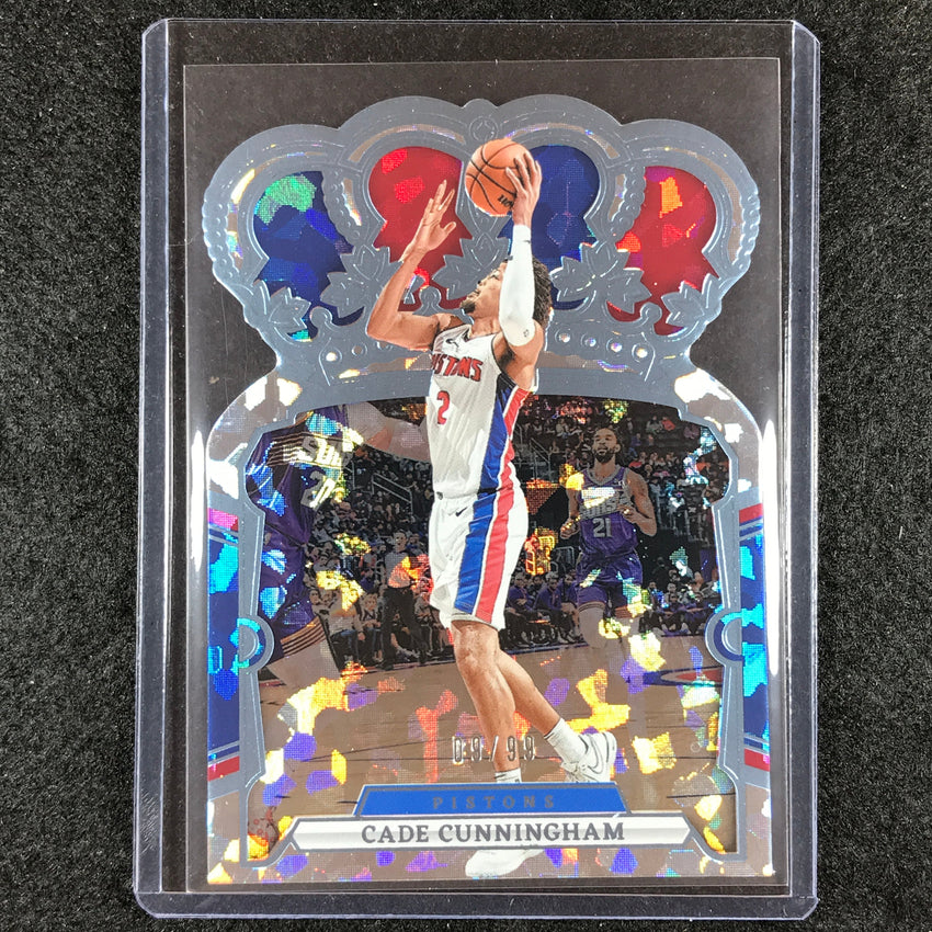 2023-24 Crown Royale CADE CUNNINGHAM Base Blue Crystal 9/99 #42