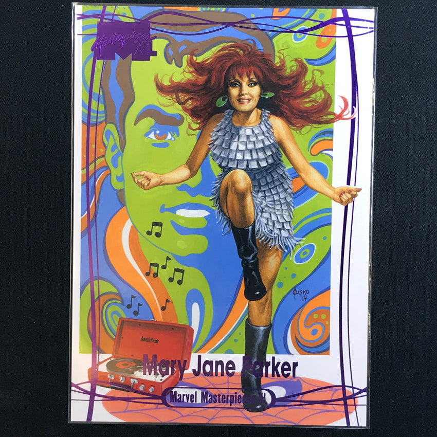 2024 Marvel Masterpieces XL MARY JANE PARKER Level 1 Epic Purple 144/199 #14