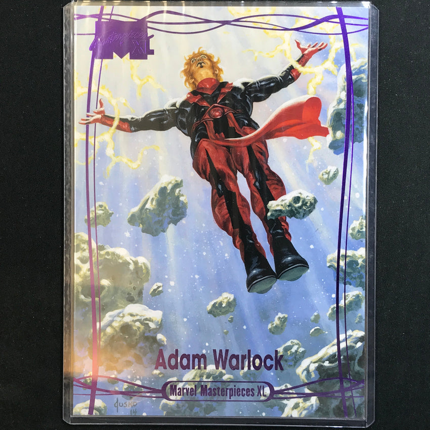 2024 Marvel Masterpieces XL ADAM WARLOCK Level 1 Epic Purple 90/199 #23