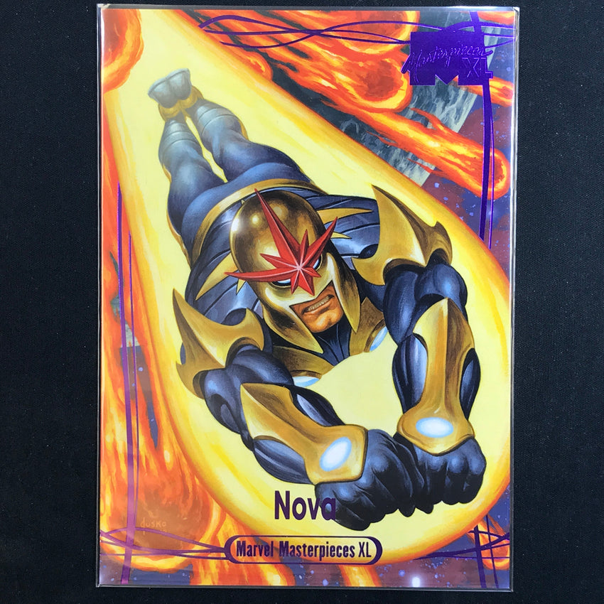 2024 Marvel Masterpieces XL NOVA Level 1 Epic Purple 182/199 #25