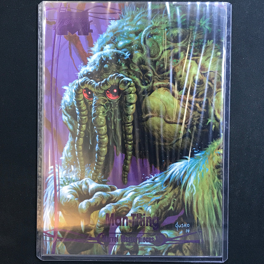2024 Marvel Masterpieces XL MAN-THING Level 2 Epic Purple 29/199 #30