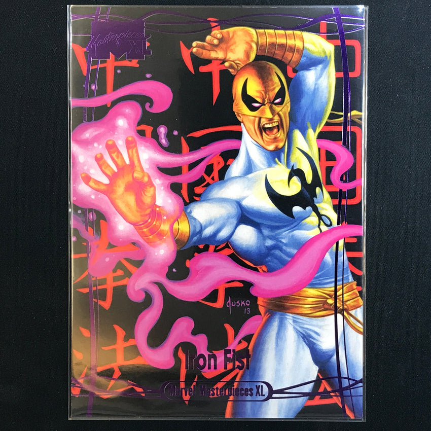 2024 Marvel Masterpieces XL IRON FIST Level 2 Epic Purple 179/199 #32