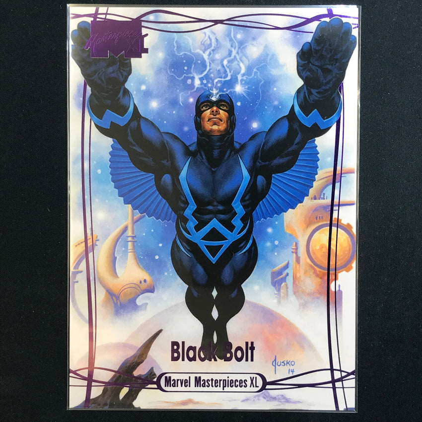 2024 Marvel Masterpieces XL BLACK BOLT Level 2 Epic Purple 197/199 #37