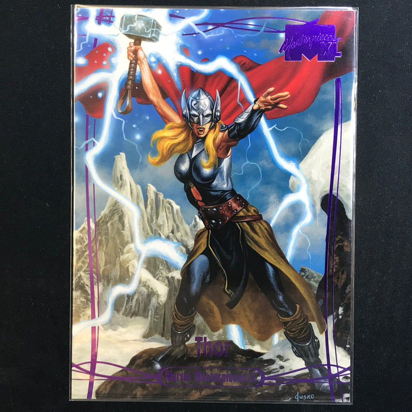 2024 Marvel Masterpieces XL THOR Level 3 Epic Purple 66/199 #52