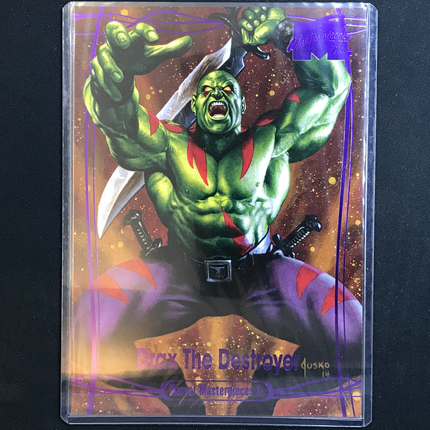 2024 Marvel Masterpieces XL DRAX THE DESTROYER Level 3 Epic Purple 61/199 #54