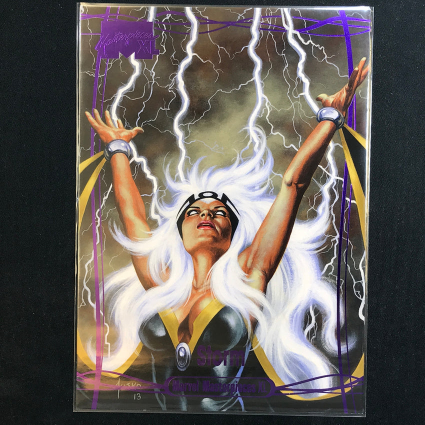 2024 Marvel Masterpieces XL STORM Level 3 Epic Purple 153/199 #61
