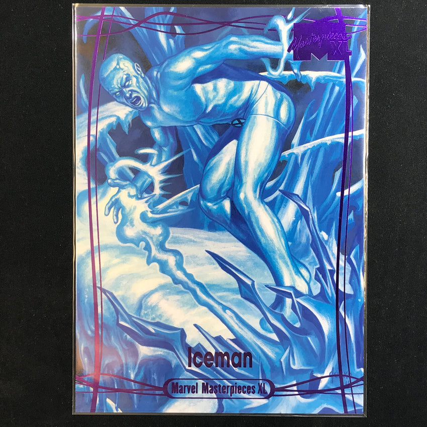 2024 Marvel Masterpieces XL ICEMAN Level 3 Epic Purple 173/199 #62