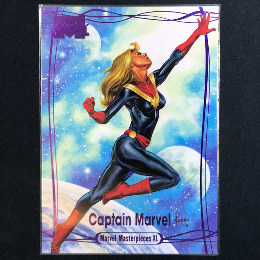 2024 Marvel Masterpieces XL CAPTAIN MARVEL Level 3 Epic Purple 110/199 #69