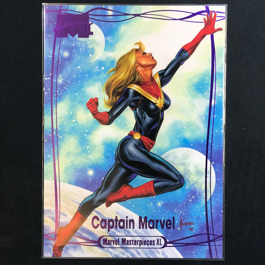 2024 Marvel Masterpieces XL CAPTAIN MARVEL Level 3 Epic Purple 40/199 #69