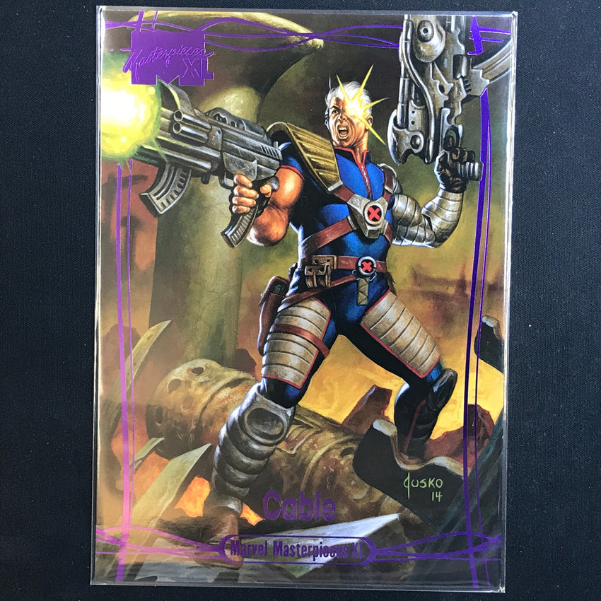 2024 Marvel Masterpieces XL CABLE Level 3 Epic Purple 173/199 #71