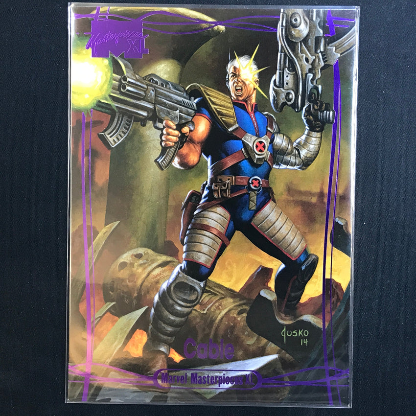 2024 Marvel Masterpieces XL CABLE Level 3 Epic Purple 58/199 #71