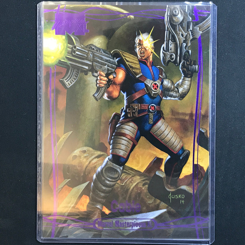 2024 Marvel Masterpieces XL CABLE Level 3 Epic Purple 151/199 #71