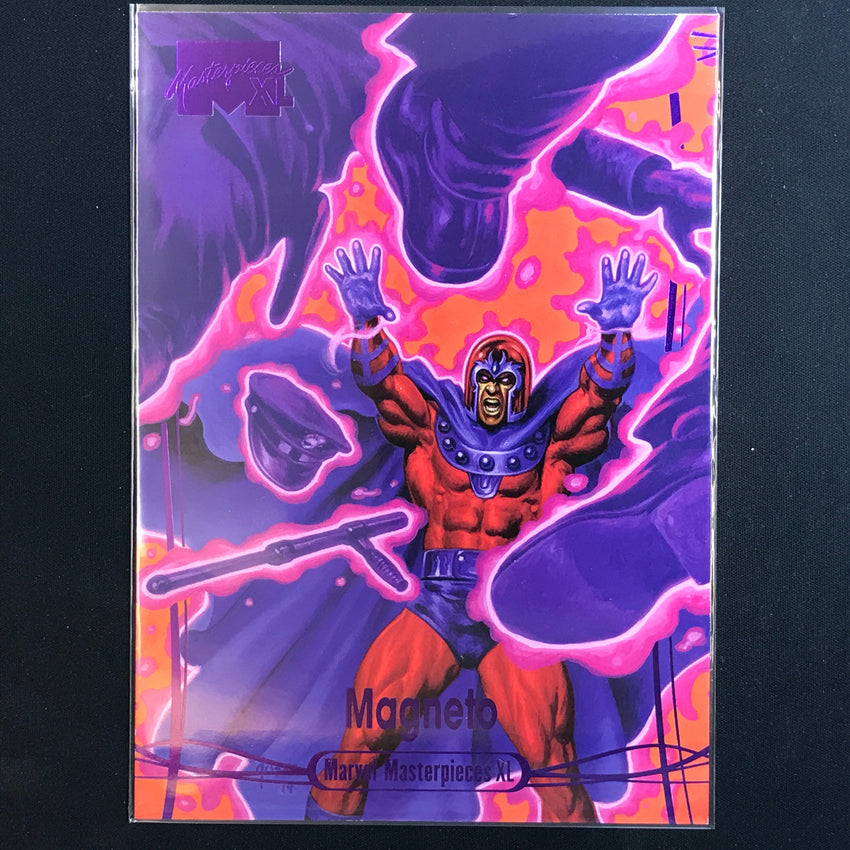 2024 Marvel Masterpieces XL MAGNETO Level 3 Epic Purple 43/199 #72