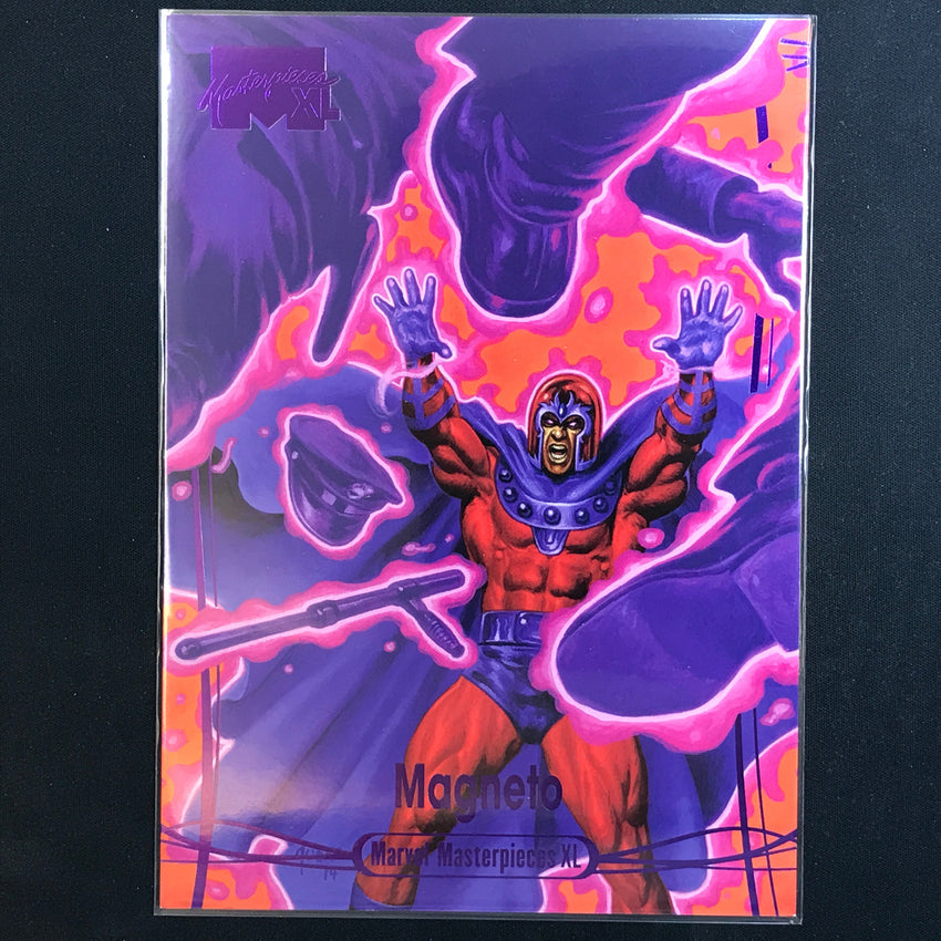 2024 Marvel Masterpieces XL MAGNETO Level 3 Epic Purple 166/199 #72