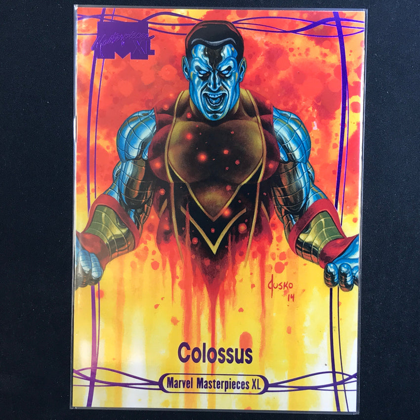 2024 Marvel Masterpieces XL COLOSSUS Level 3 Epic Purple 26/199 #74