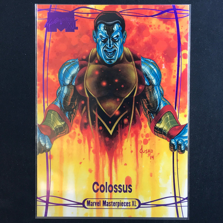 2024 Marvel Masterpieces XL COLOSSUS Level 3 Epic Purple 101/199 #74