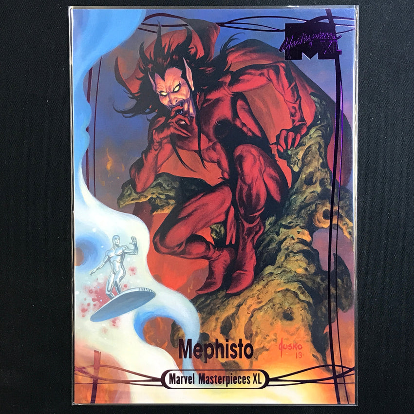 2024 Marvel Masterpieces XL MEPHISTO Level 4 Epic Purple 178/199 #83