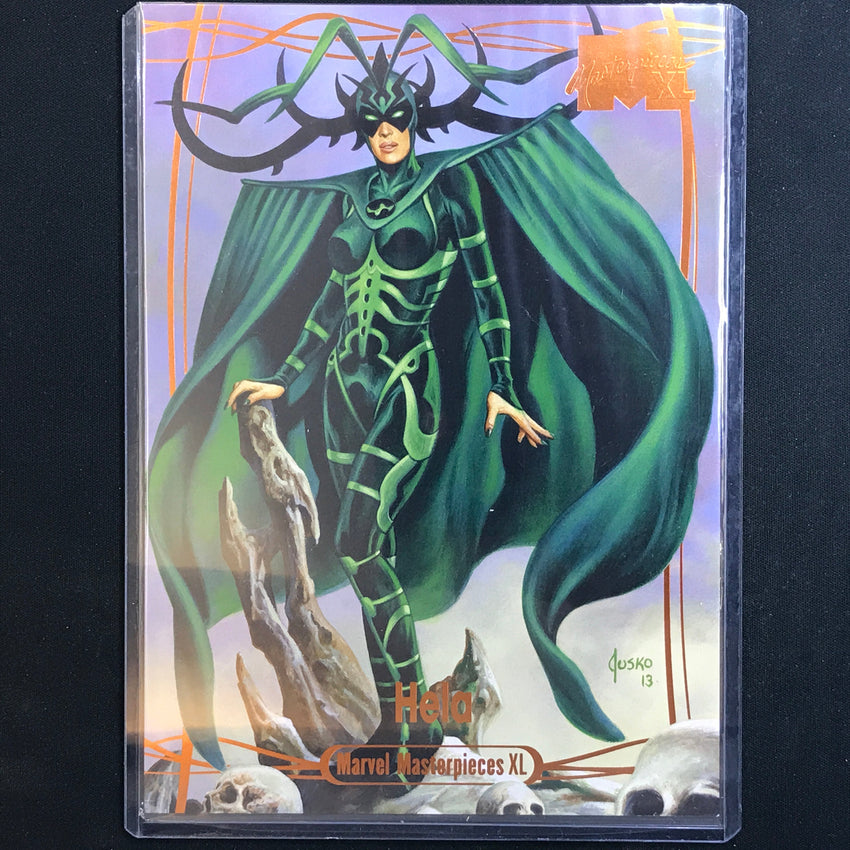 2024 Marvel Masterpieces XL HELA Level 1 Legendary Orange 34/99 #7