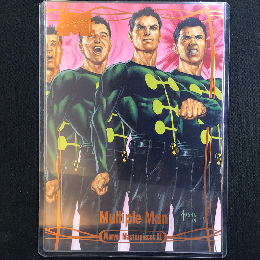 2024 Marvel Masterpieces XL MULTIPLE MAN Level 1 Legendary Orange 62/99 #10