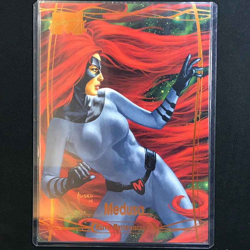 2024 Marvel Masterpieces XL MEDUSA Level 1 Legendary Orange 54/99 #11
