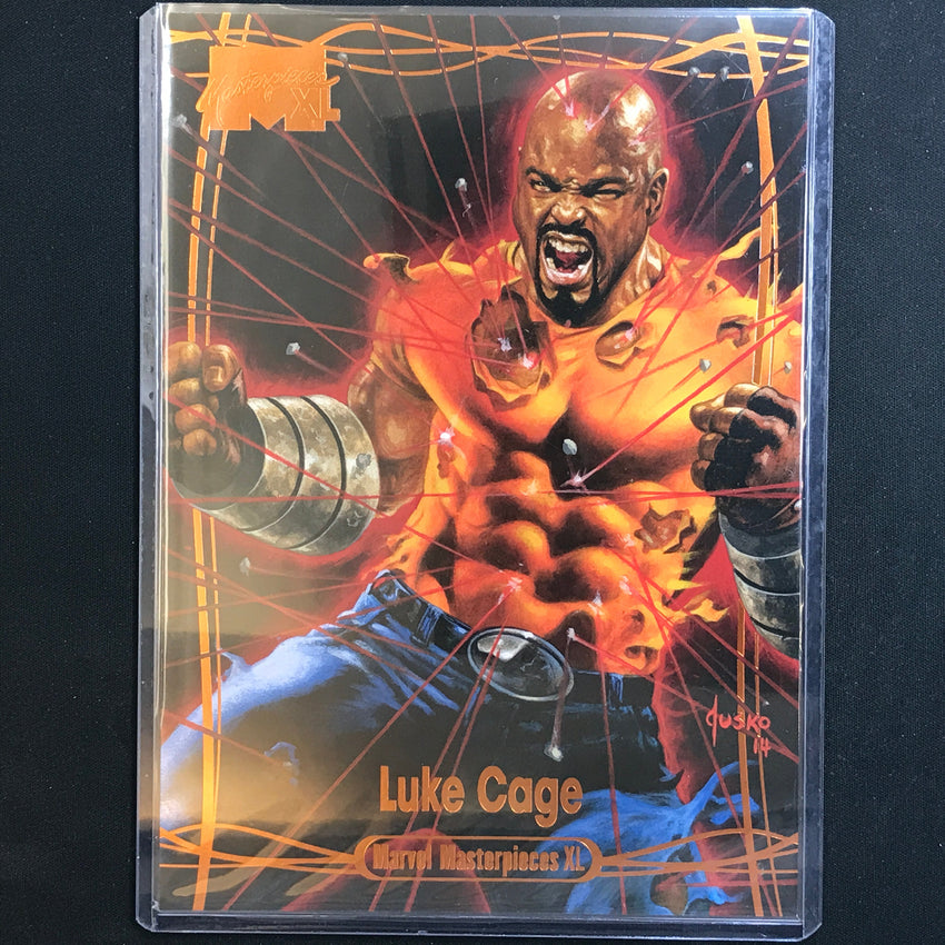 2024 Marvel Masterpieces XL LUKE CAGE Level 2 Legendary Orange 30/99 #26